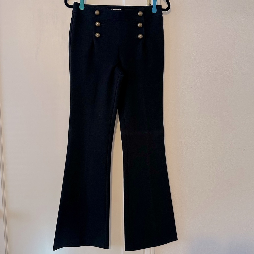 Express Flare Black Dress Pant - Size 2R